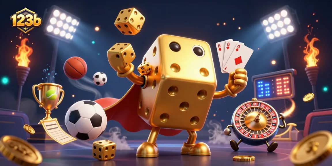 Engage with 123b as golden dice characters bring thrilling sports betting to life.