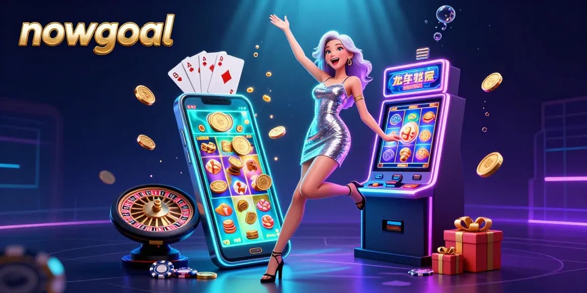 Spin nowgoal's exciting slot machine with golden coins erupting as you celebrate!