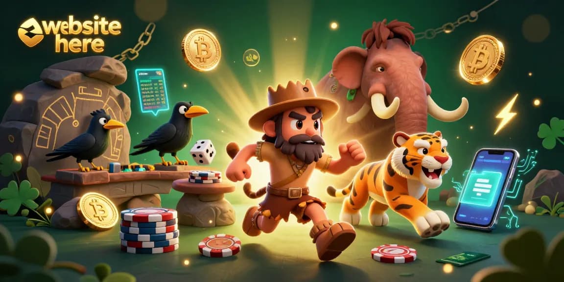 Experience thrilling action at the website here prehistoric casino with cavemen and crypto coins.
