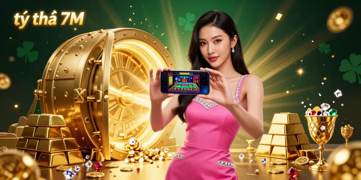 Bet on tỷ lệ 7M live scores while enjoying a glamorous casino atmosphere in this vibrant 3D illustration.
