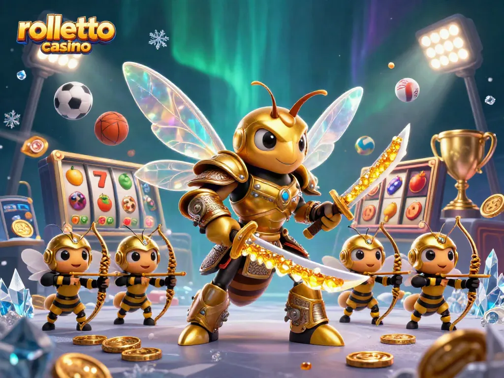 Engage with rolletto casino and enjoy vibrant 3D artwork of betting sports in dynamic motion.