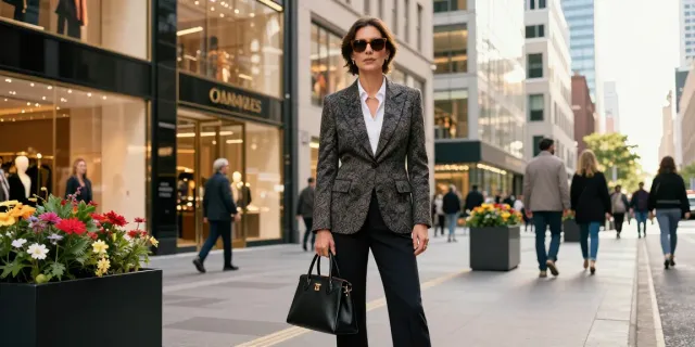 Explore high fashion in a luxury lifestyle digital magazine featuring urban elegance and bespoke accessories.