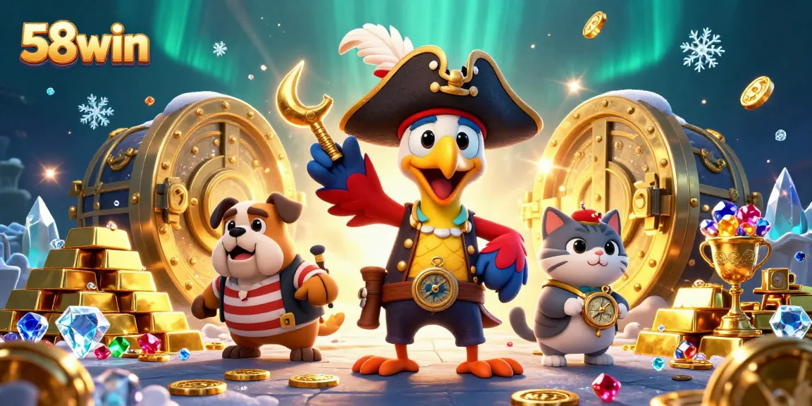 Engage with 58win's vibrant gaming world, featuring character-driven adventures and treasure-filled excitement.