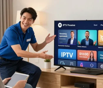 Community service by IPTV UK provider, demonstrating reliable setup assistance for local households.