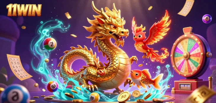 Join the excitement of 11WIN with a dynamic scene of winning chances and thrilling elements.