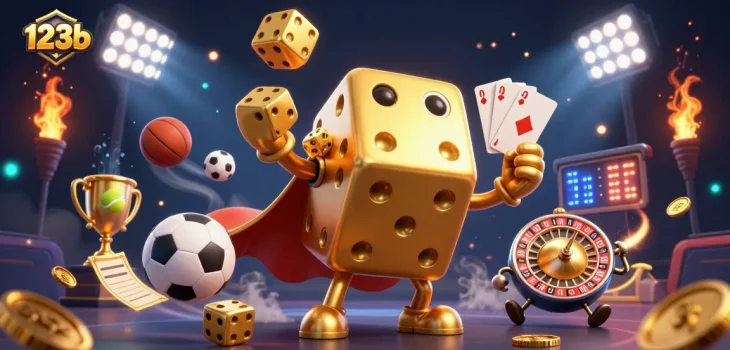Engage with 123b as golden dice characters bring thrilling sports betting to life.